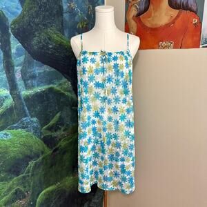 morgan taylor floral daisy vintage lingerie mini slip dress